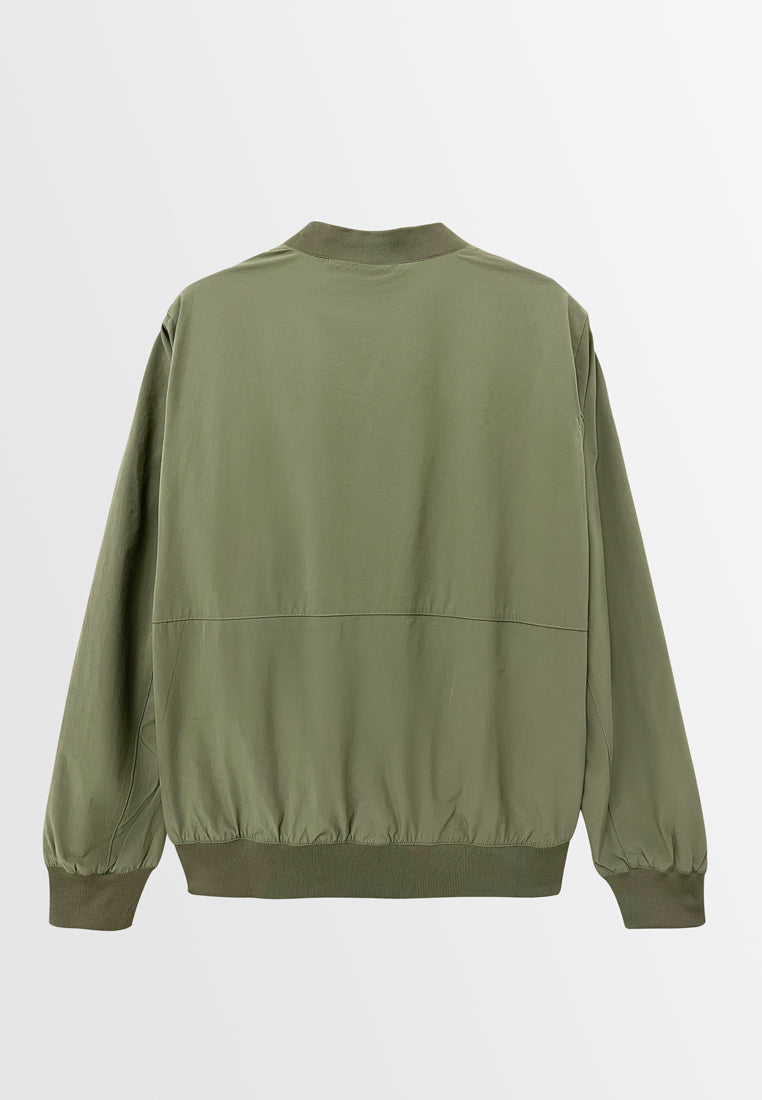 Men Bomber Jacket - Army Green - H2M521