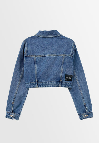 Women Denim Jacket - Blue - S3W743