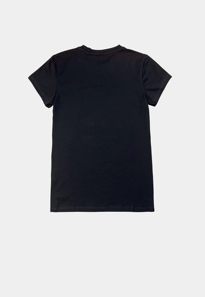 Women Short-Sleeve Graphic Tee - Black - F2W416