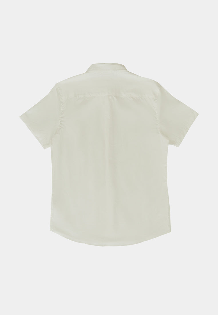 Men Short-Sleeve Shirt - White - H1M047