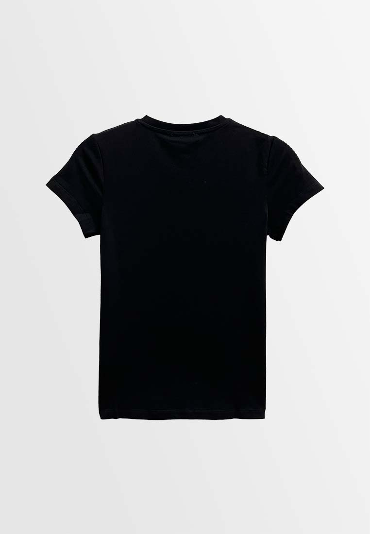 Women Short-Sleeve Graphic Tee - Black - M3W676