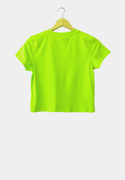 Women Short-Sleeve Fashion Tee - Green - H1W214