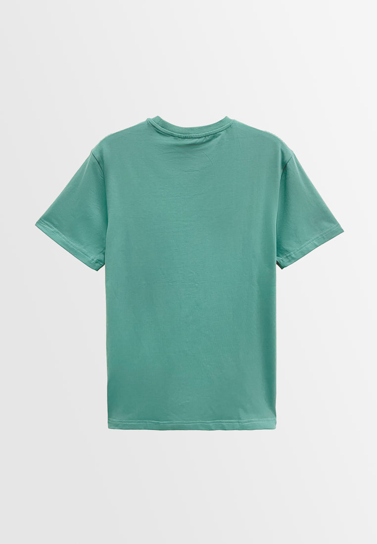 Men Short-Sleeve Basic Tee - Green - M3M677