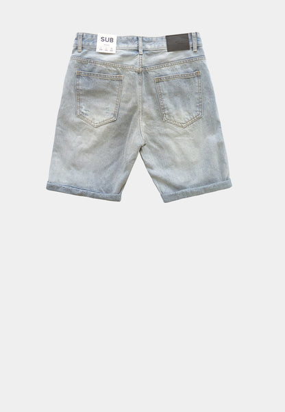 Men Short Jeans - Light Blue - F2M356