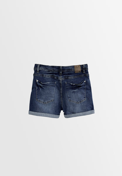 Women Short Jeans - Dark Blue - H2W480