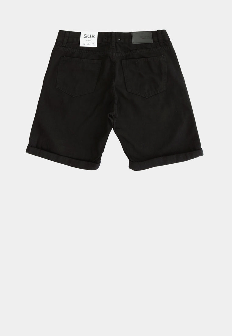 Men Short Jeans - Black - H1M239