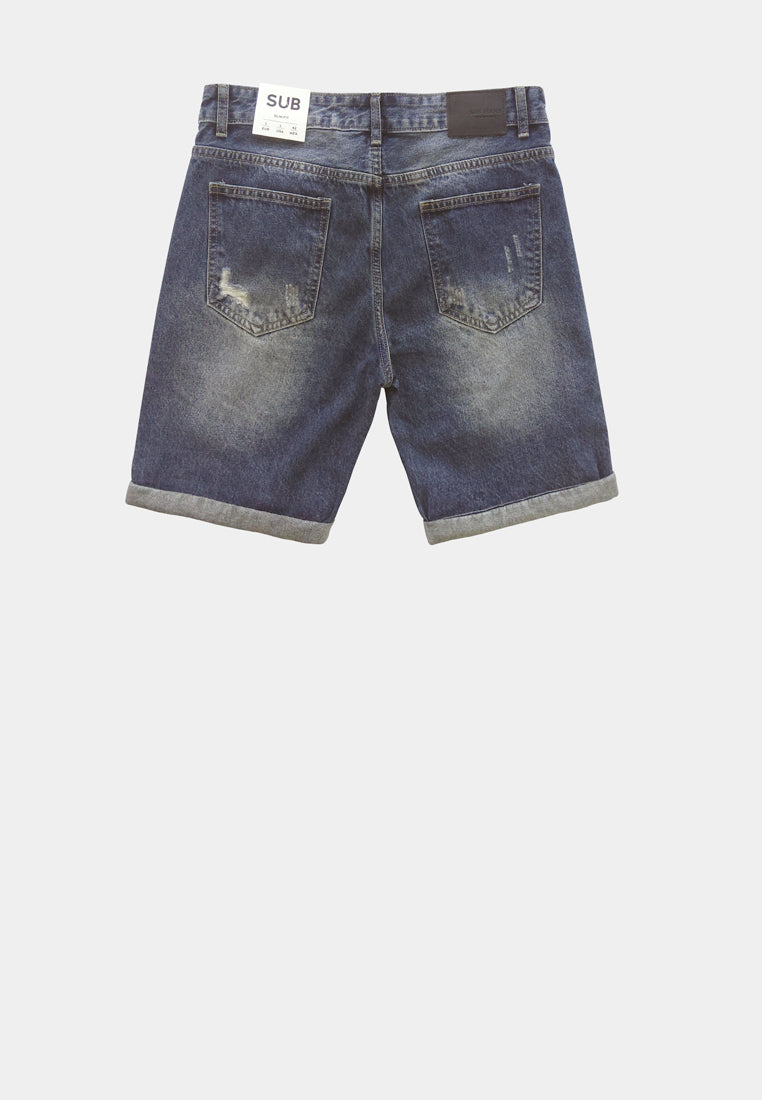 Men Short Jeans - Blue - F2M355