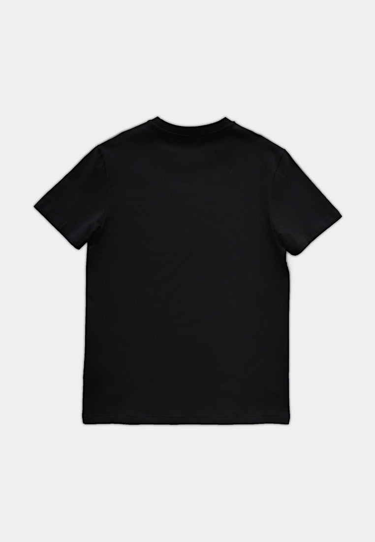 Men Short-Sleeve Basic Tee - Black - H1M070-1