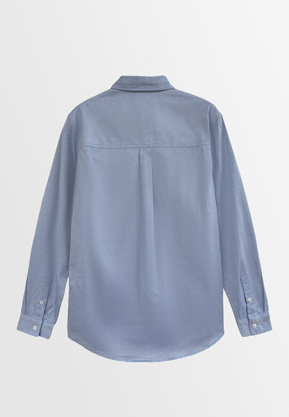 Men Long-Sleeve Shirt - Blue- H2M400