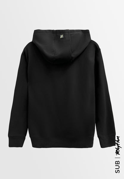 Women Long-Sleeve Sweatshirt Hoodies - Black - H2W543