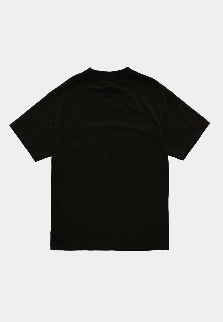 Men Short-Sleeve Fashion Tee - Black - S2M254