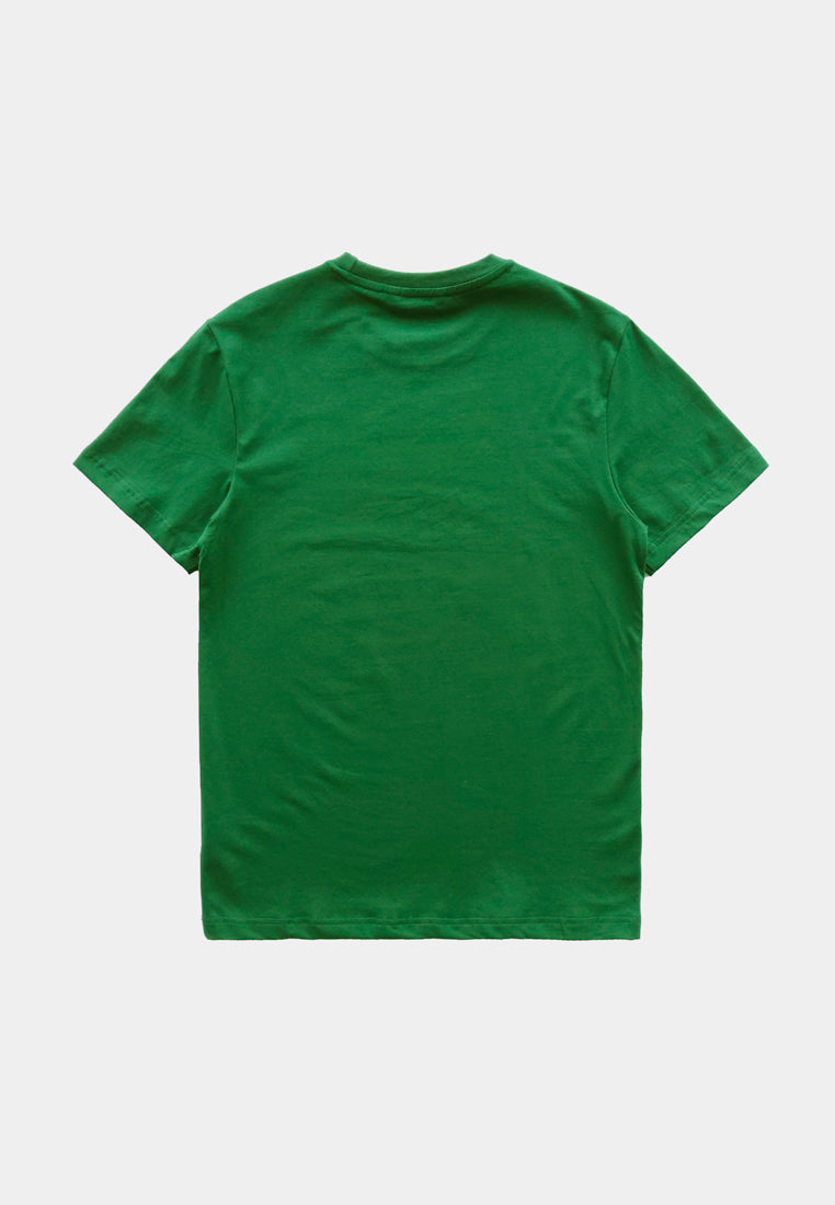 Men Short-Sleeve Basic Tee - Green - S2M196