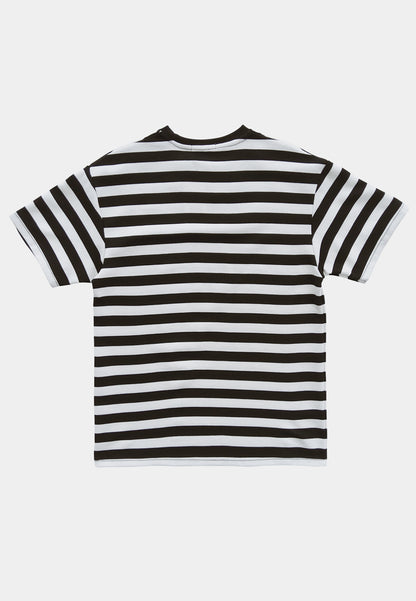 Men Short-Sleeve Striped Fashion Tee - Black - F2M266