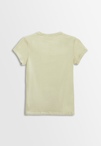 Women Short-Sleeve Graphic Tee - Khaki - H2W425