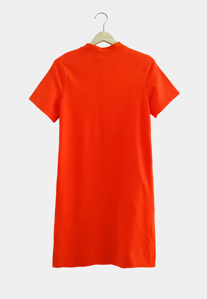 Women T-Shirt Dress - Orange - S2W290