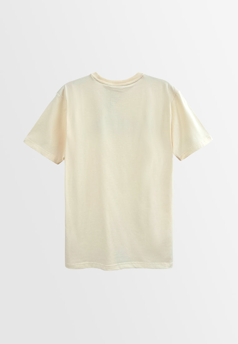 Men Short-Sleeve Graphic Tee - Beige - H2M446