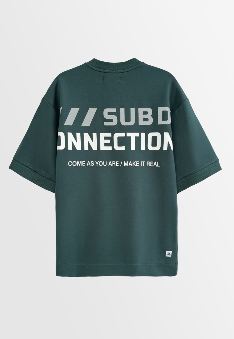 Men Short-Sleeve Sweatshirt - Dark Green - H2M510