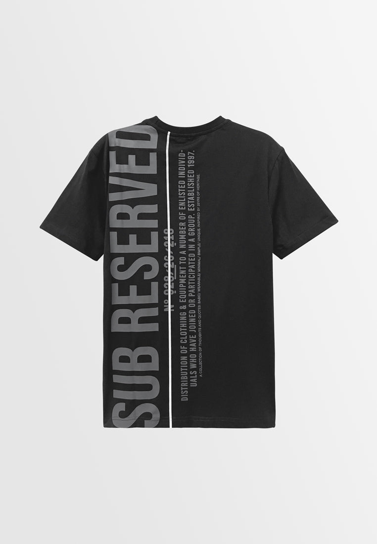 Men Short-Sleeve Graphic Tee - Black - S3M590