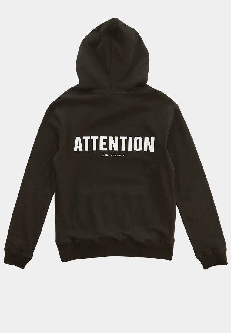 Men Long-Sleeve Oversized Sweatshirt Hoodies - Black - M2M343