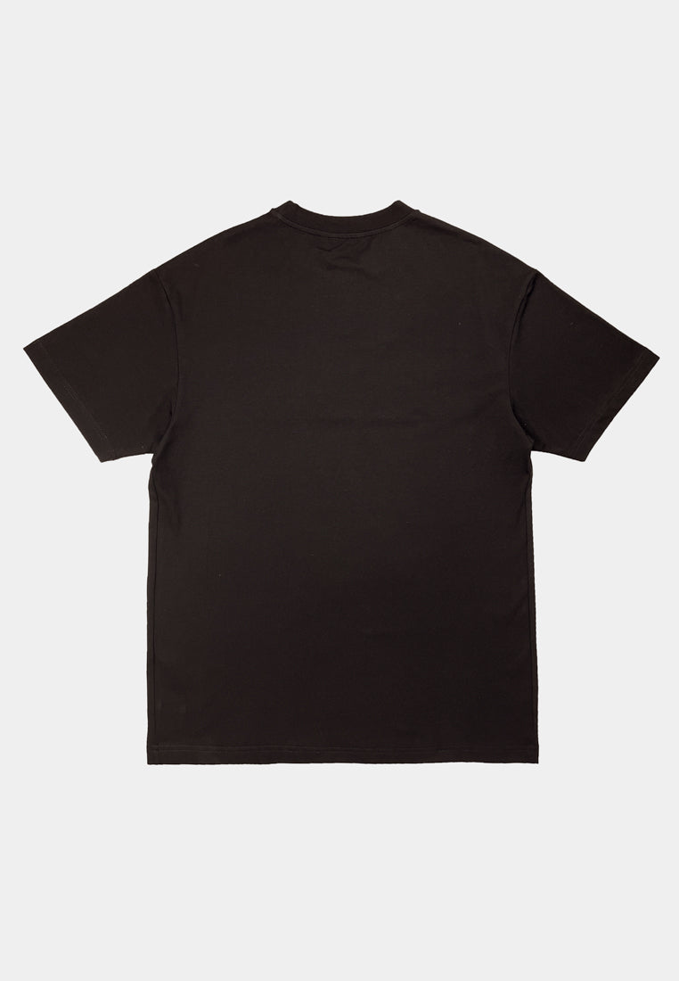 Men Short-Sleeve Fashion Tee - Black - F2M501