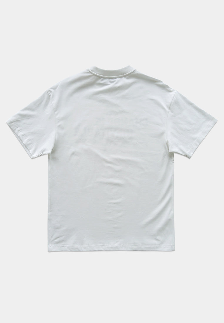 Men Short-Sleeve Fashion Tee - White - S2M255