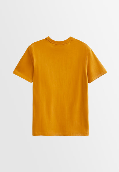 Men Short-Sleeve Basic Tee - Dark Yellow - S3M525