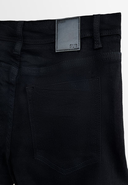 Women Short Jeans - Black - H2W506