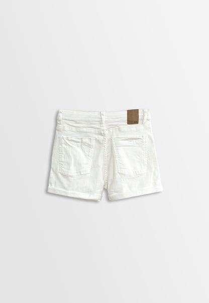 Women Short Jeans - White - F2W379