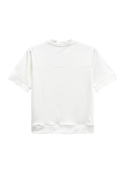 Women Short-Sleeve Sweatshirt - White - S3W750