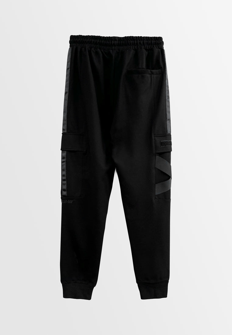 Men Long Jogger - Black - H2M476