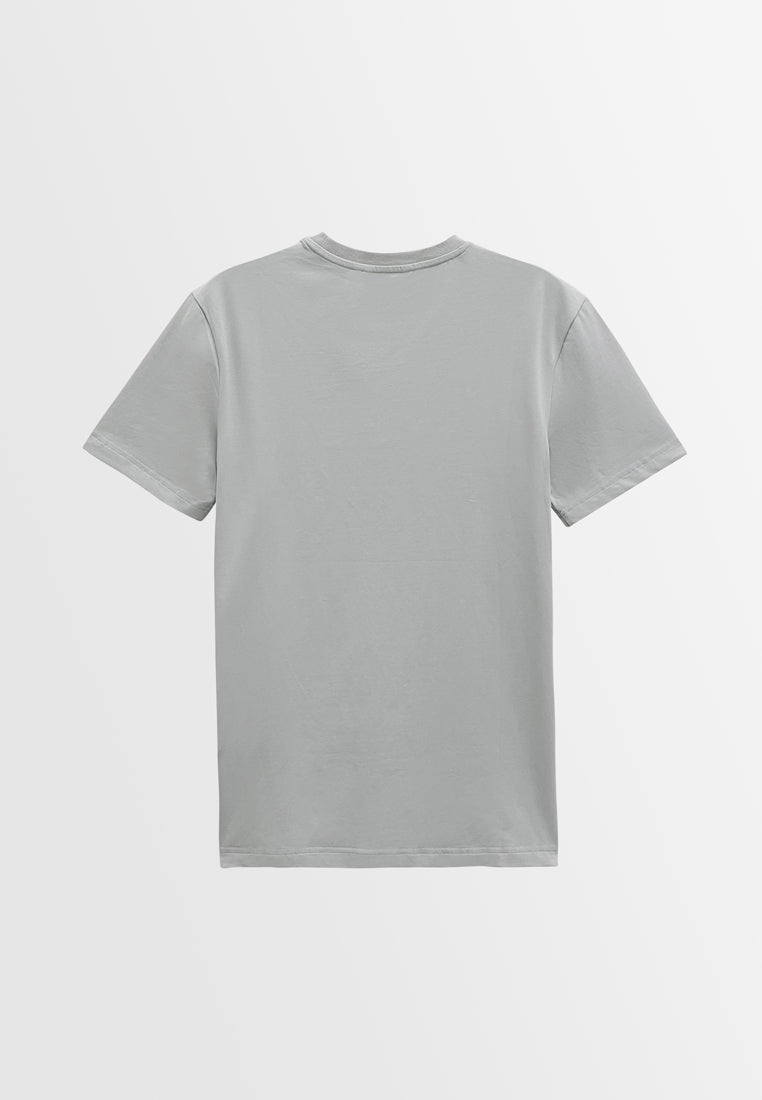 Men Short-Sleeve Basic Tee - Grey - M3M676