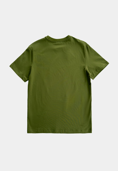 Men Short-Sleeve Basic Tee - Dark Green - F2M312