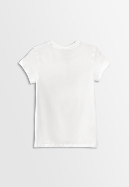 Women Short-Sleeve Graphic Tee - White - H2W422