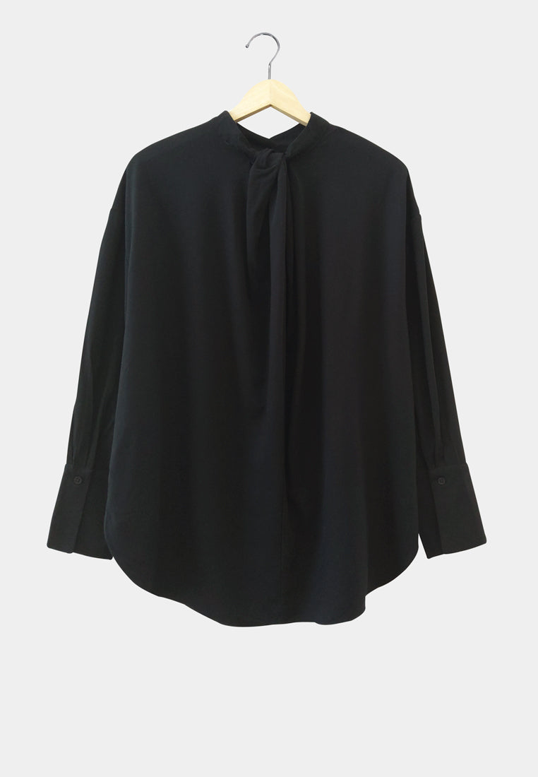 Women Long-Sleeve Shirt - Black - M2W337