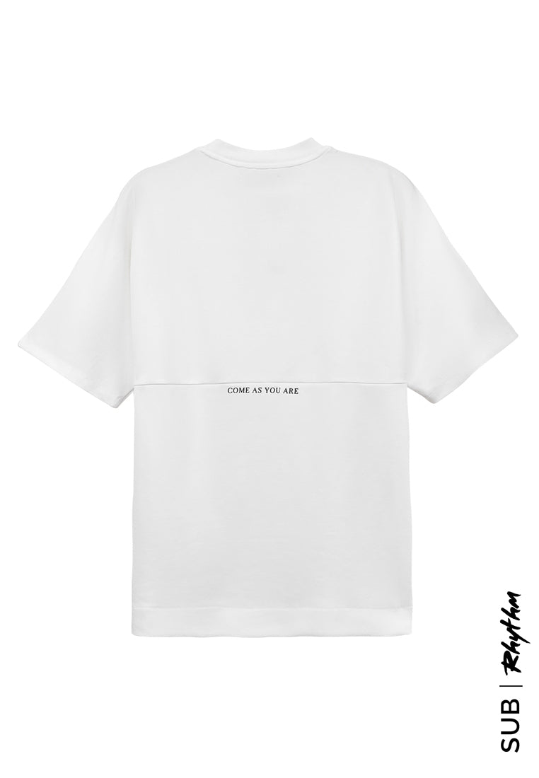 Men Short-Sleeve Fashion Tee - White - H2M481