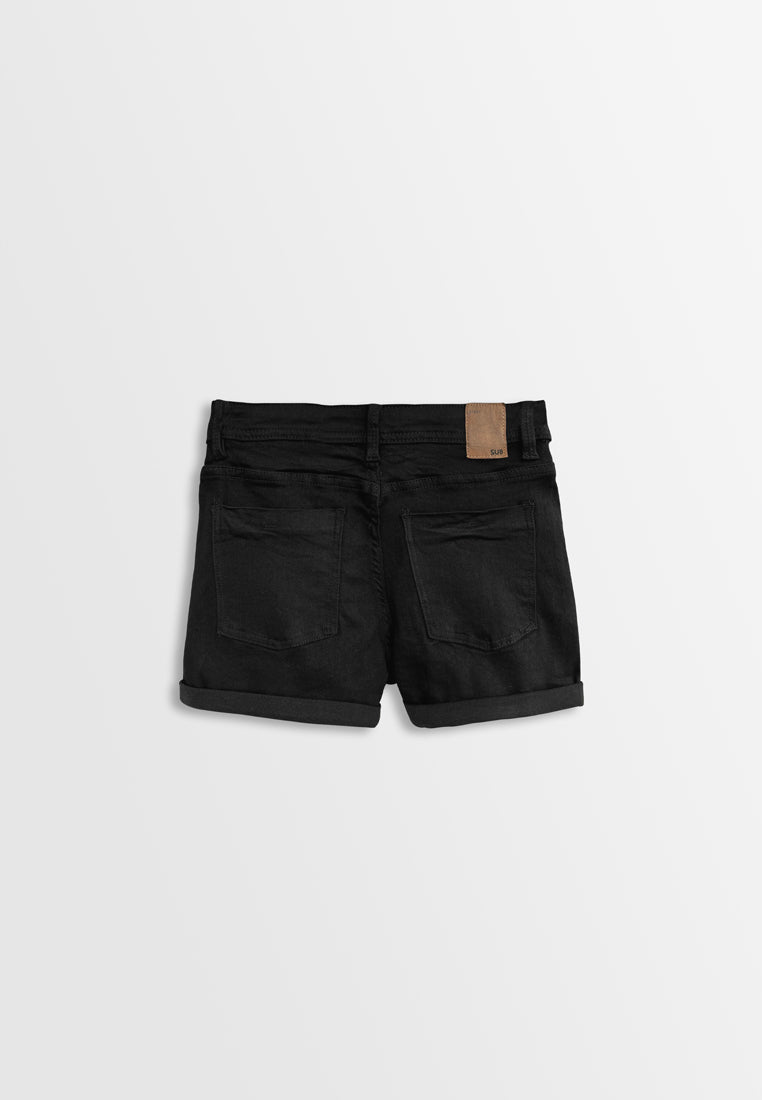 Women Short Jeans - Black - F2W380