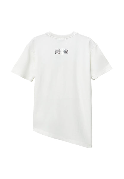 Women Short-Sleeve Fashion Tee - White - H2W556