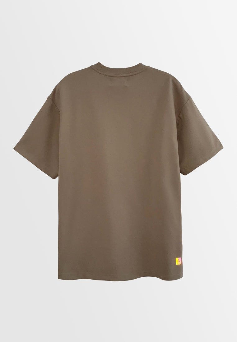 Men Short-Sleeve Fashion Tee - Khaki - H2M455