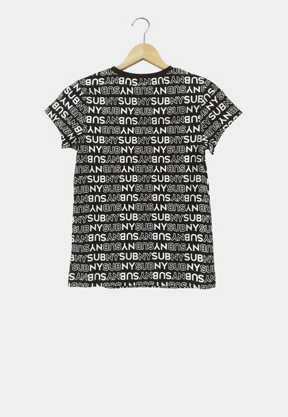 Women Short-Sleeve Graphic Tee - Black - M2W329