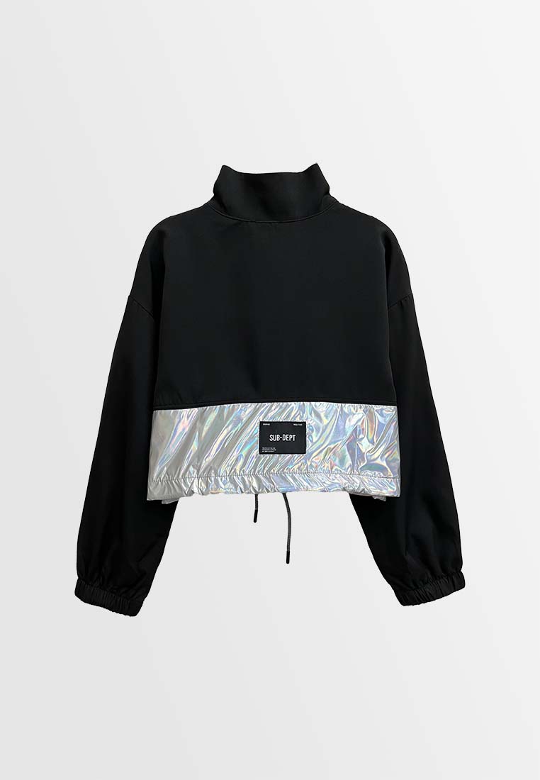 Women Bomber Jacket - Black - S3W728