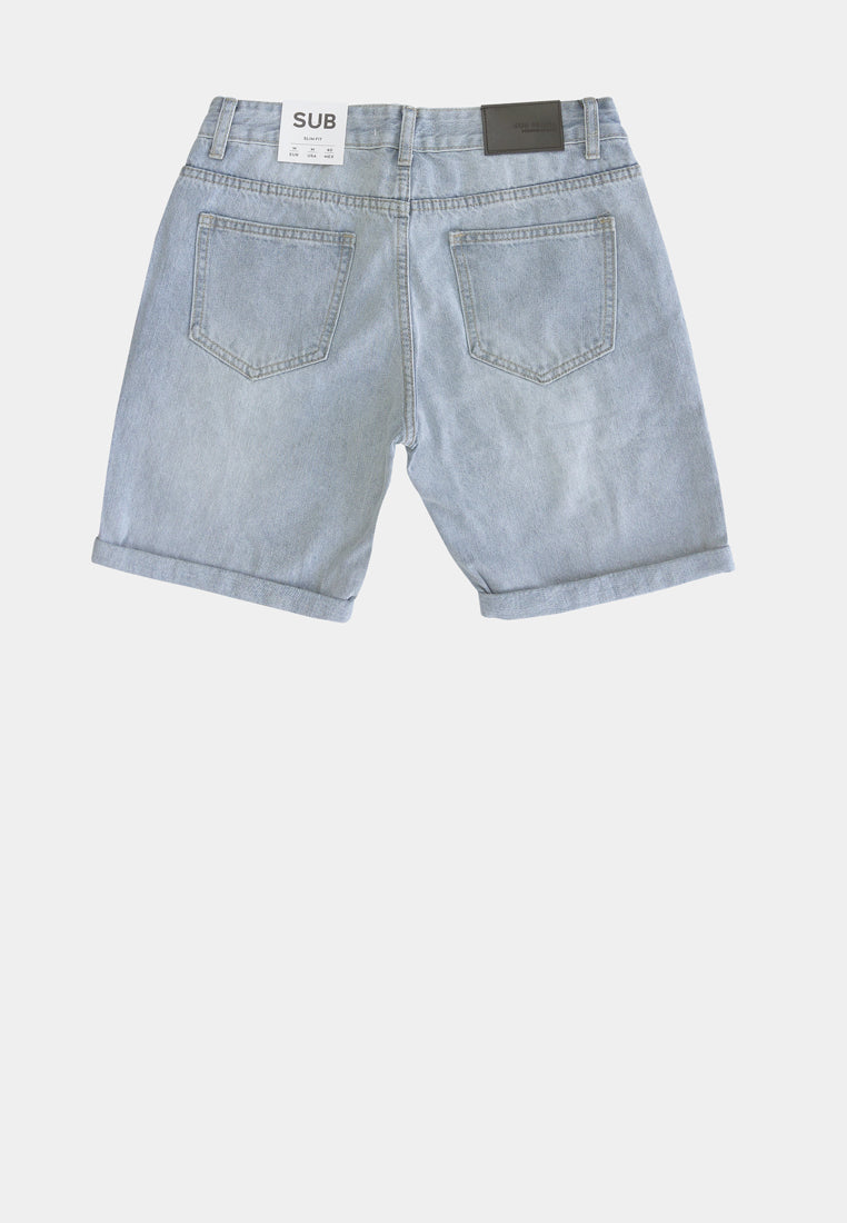 Men Short Jeans - Light Blue - H1M240