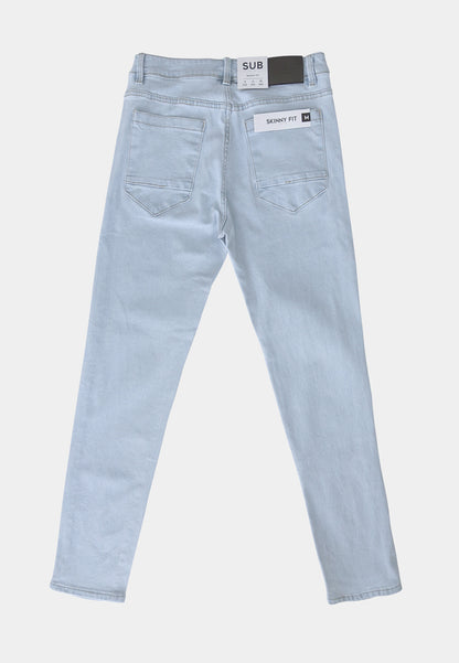 Men Skinny Fit Long Jeans - Light Blue - S2M051