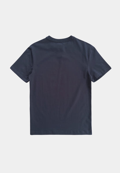 Men Short-Sleeve Basic Tee - Dark Blue - M2M296