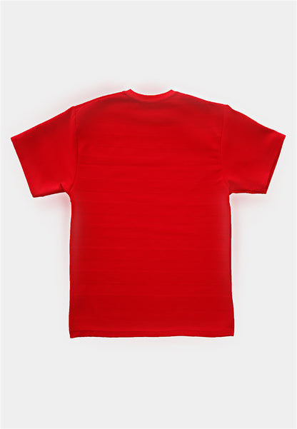 Men Oversized Fashion Tee - Red - H1M116