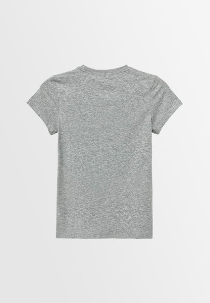 Women Short-Sleeve Graphic Tee - Grey - S3W639