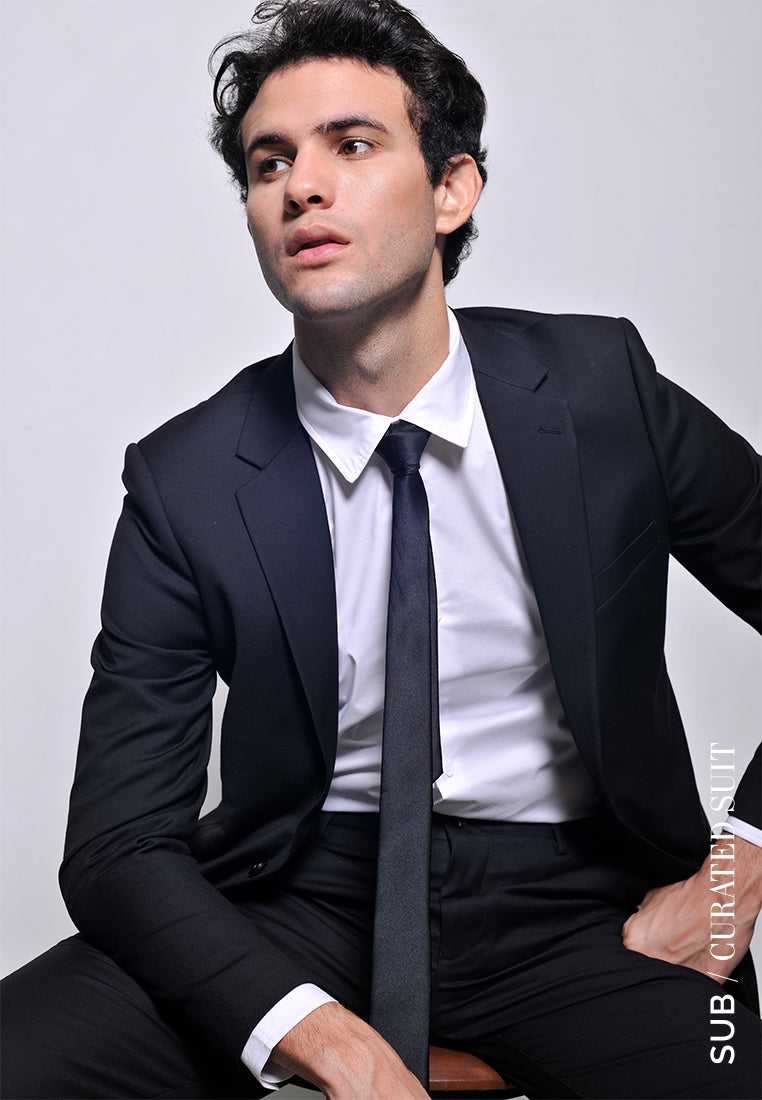 Men Suit Blazer - Black - H2M692