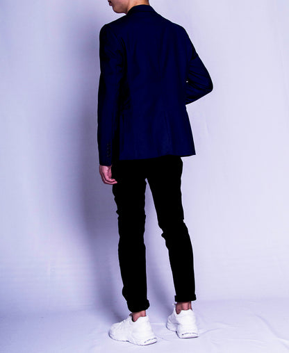 Men Blazer - Navy - F9M145