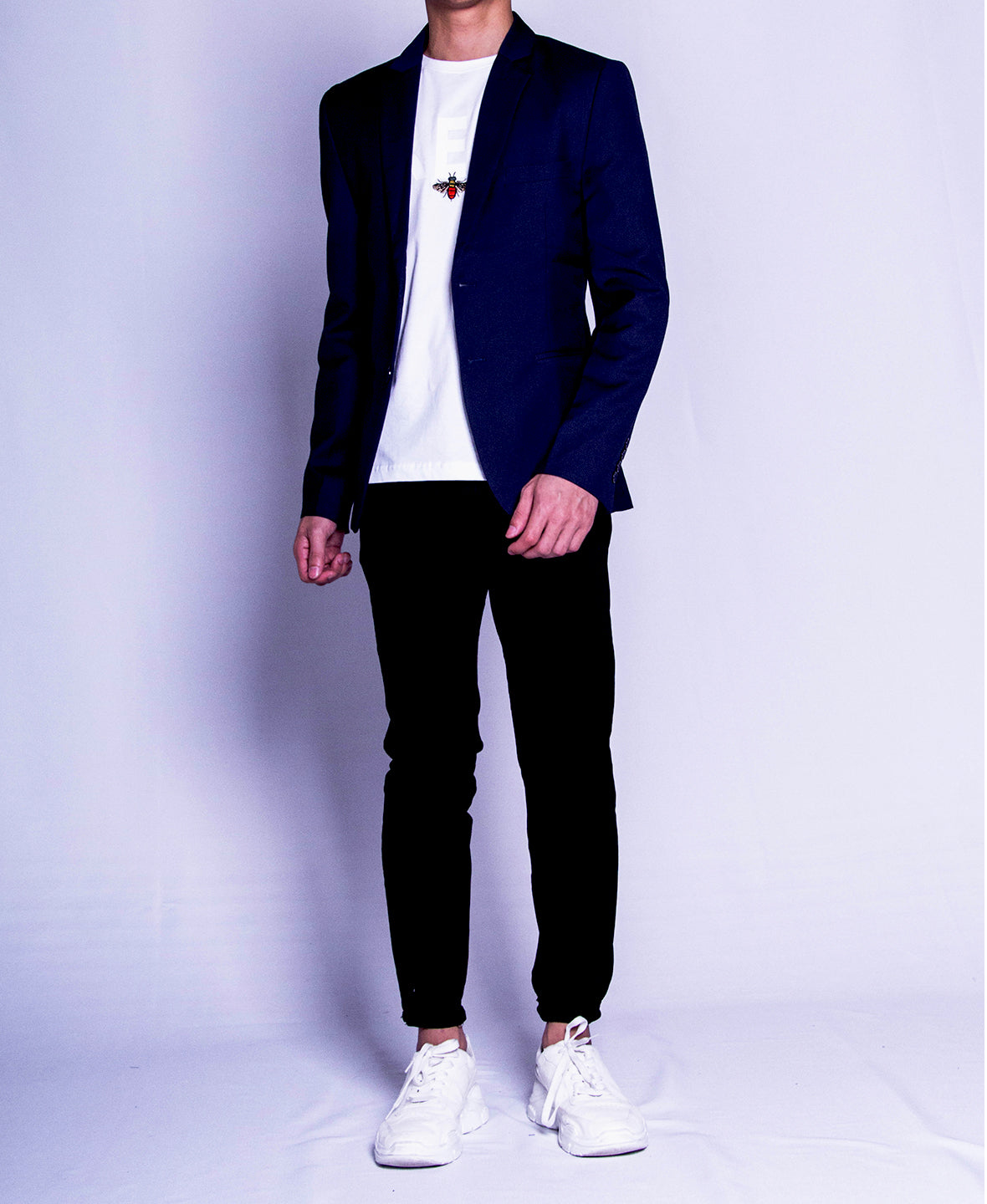 Men Blazer - Navy - F9M145