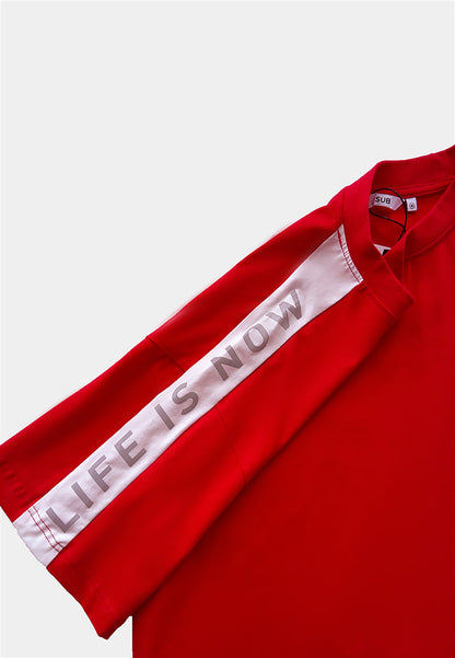 Men Oversized Fashion Tee - Red - H1M092