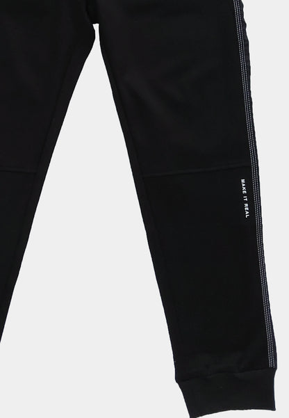 Men Long Pants Jogger - Black - H1M177